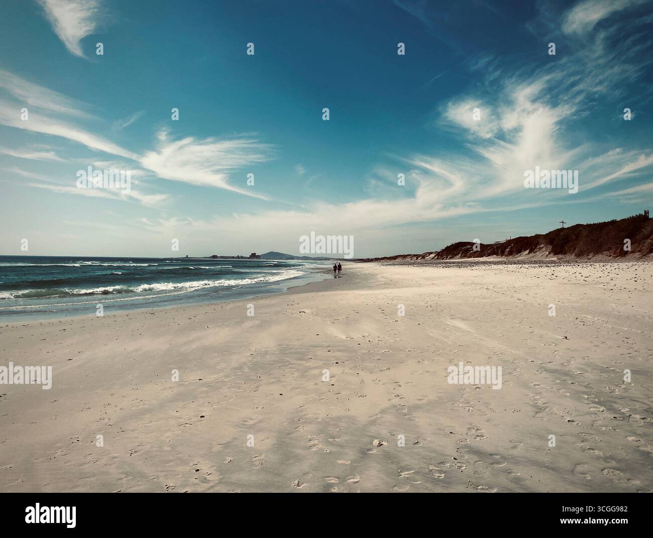 Beautiful white beach in the Western Cape Cape Town South Africa - Smartphone Captured Stock Image