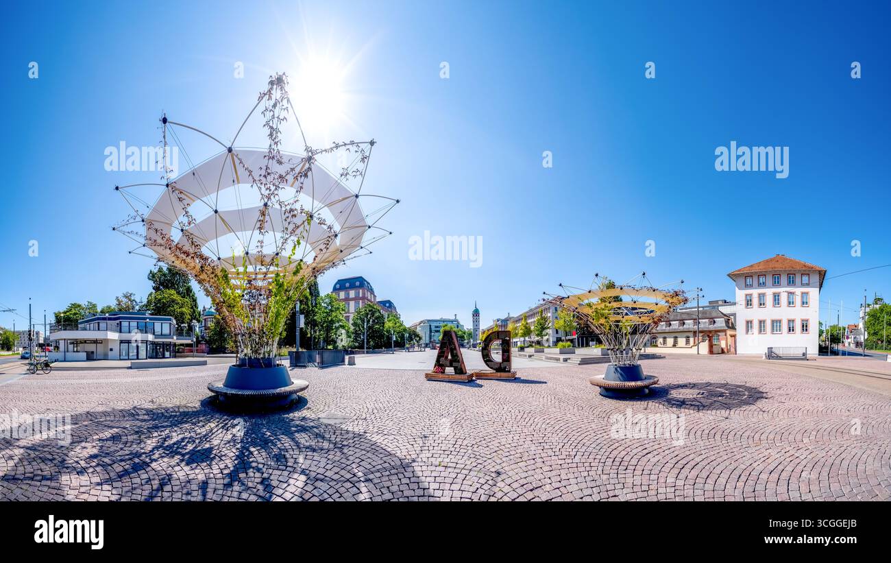 Old city of Darmstadt, Hessen, Germany Stock Photo