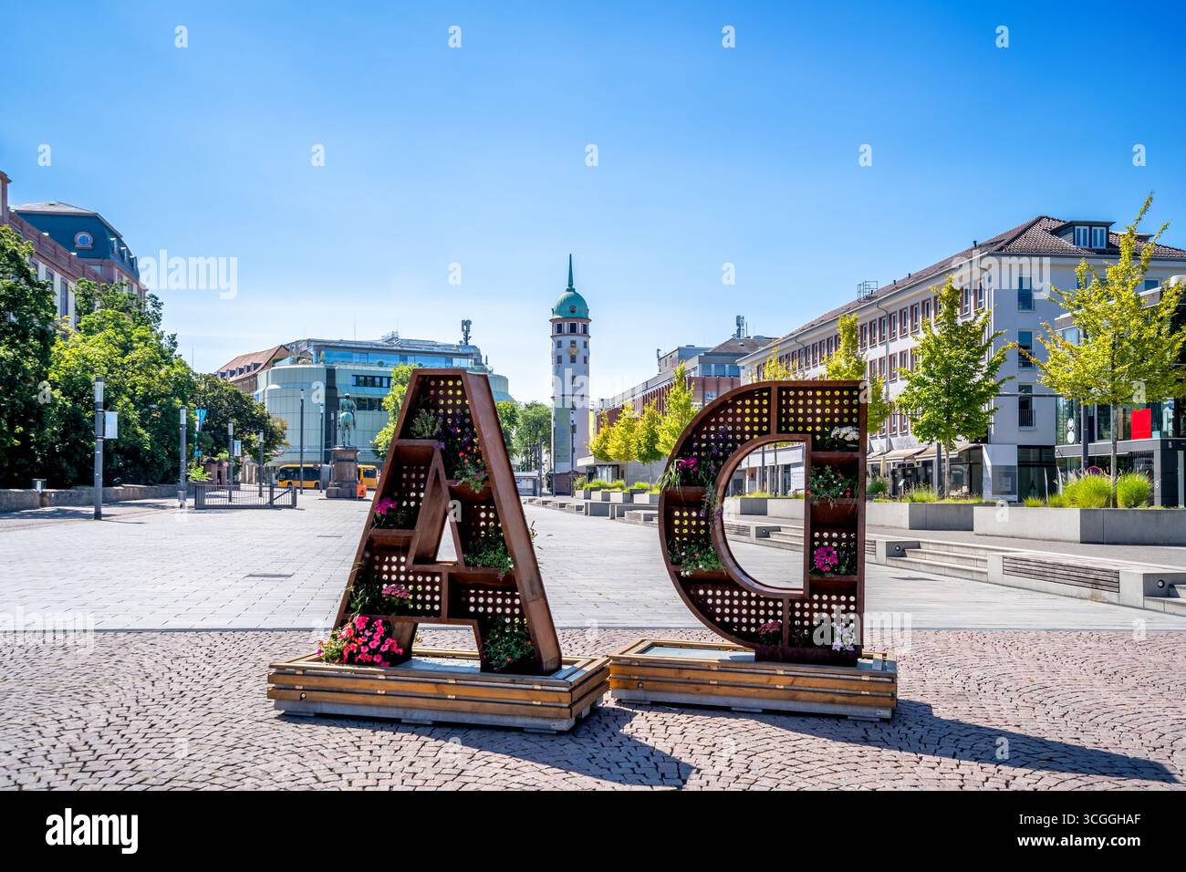 Old city of Darmstadt, Hessen, Germany Stock Photo