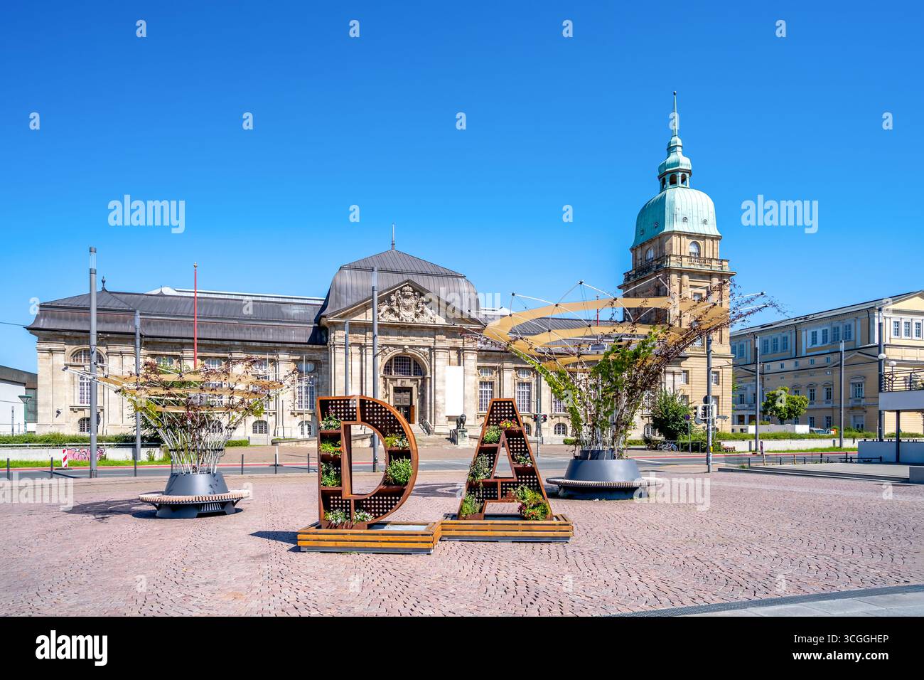 Old city of Darmstadt, Hessen, Germany Stock Photo