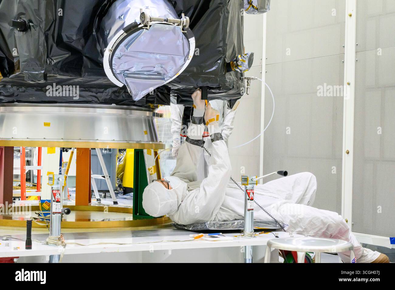 Titusville, Florida, USA. 28th Aug, 2025. Technicians and engineers are ...
