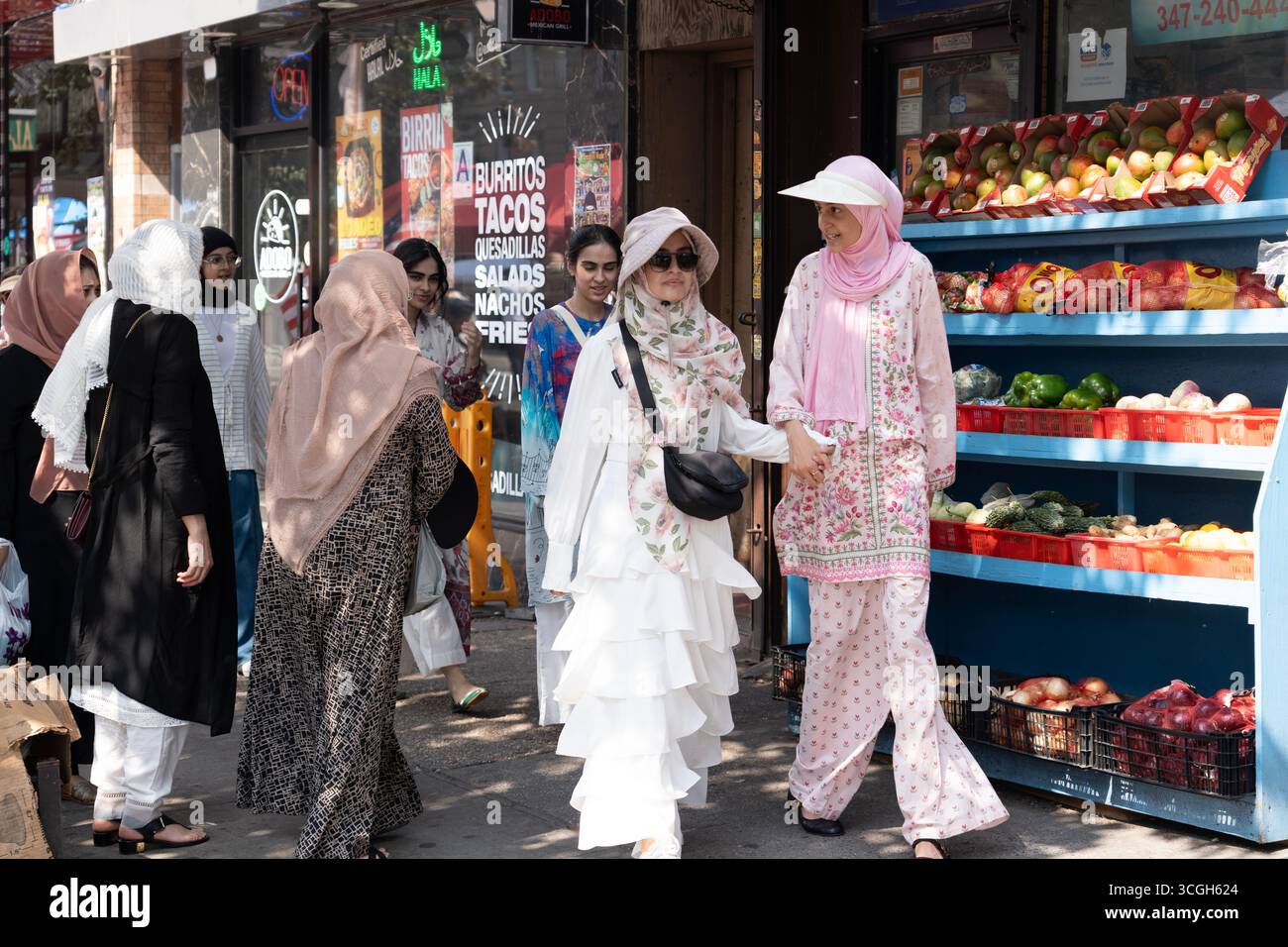 Pakistani Independence Day fair (mela) on Coney Island Avenue in the ...