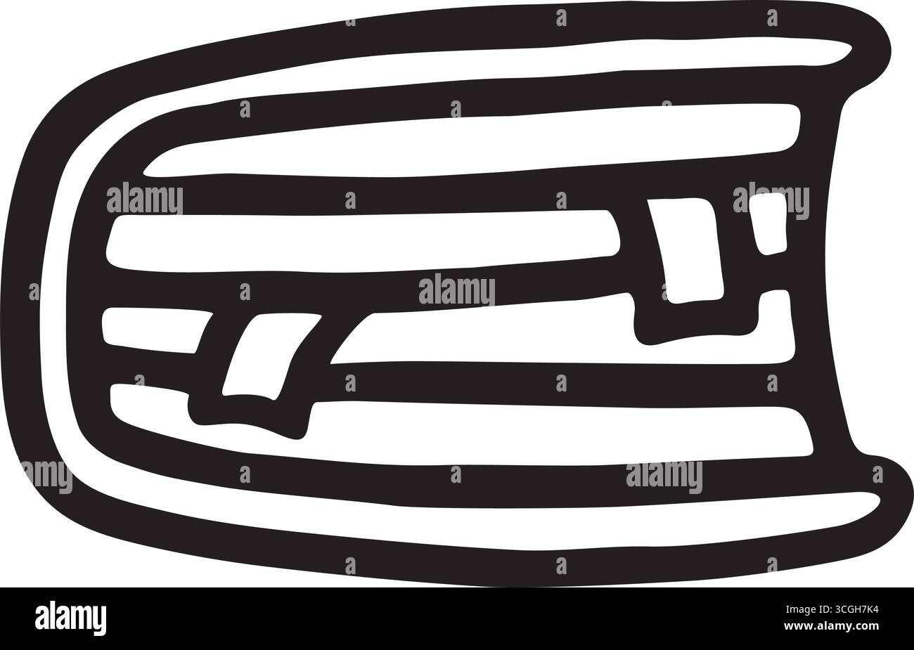 Doodle book icon hand drawn with black line in freehand style ...