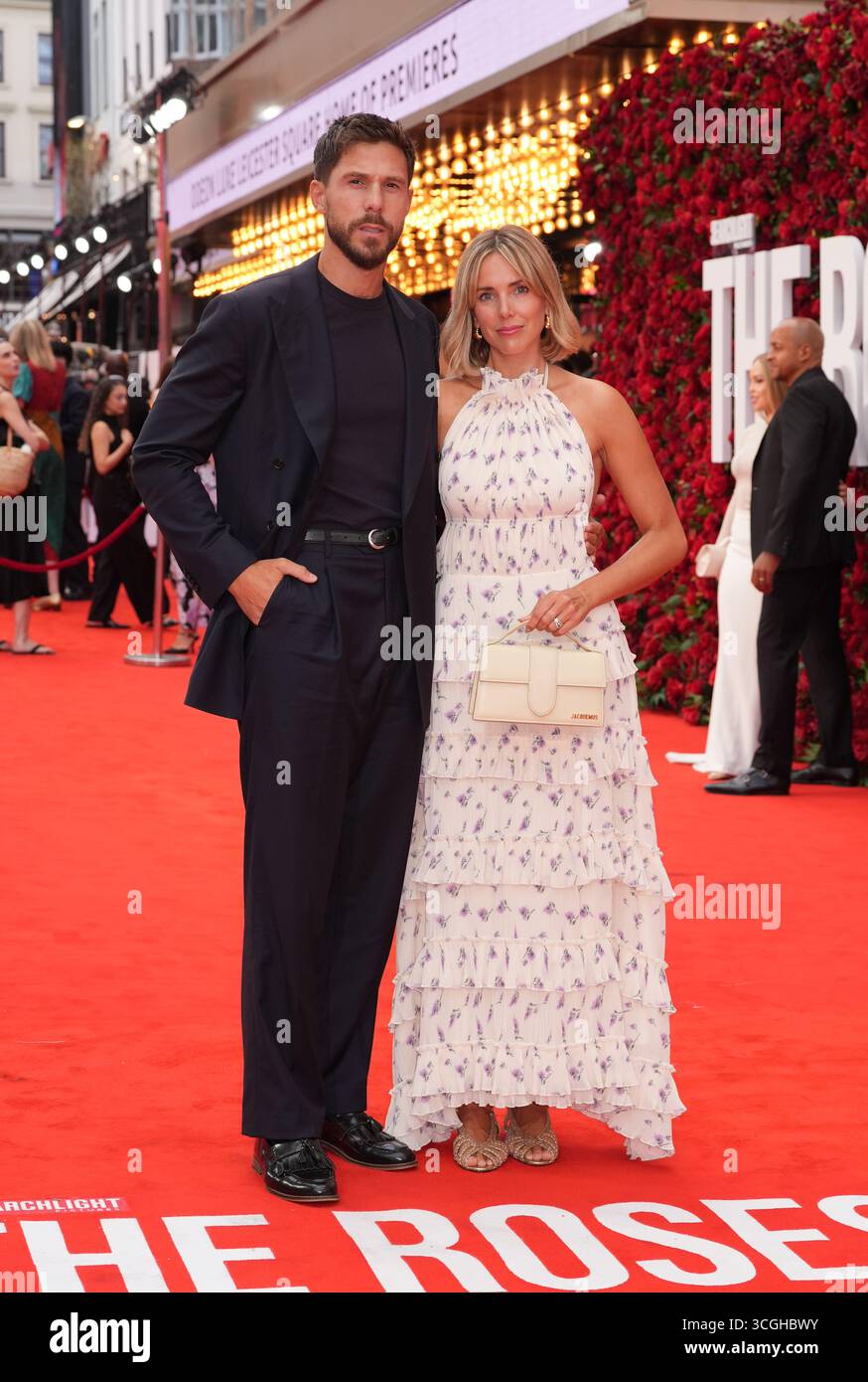 Samuel Edwards and Emily Tierney attend the UK premiere of The Roses ...