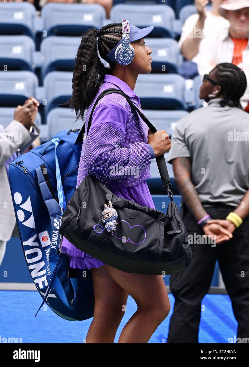 Flushing Meadows, United States. 28th Aug, 2025. FLUSHING NY- AUGUST 28: Naomi Osaka Vs Hailey Baptiste on Louis Armstrong Stadium at the USTA Billie Jean King National Tennis Center on August 28, 2025 in Flushing Queens. CAP/MPI04 © MPI04/Capital Pictures Credit: Capital Pictures/Alamy Live News Stock Photo