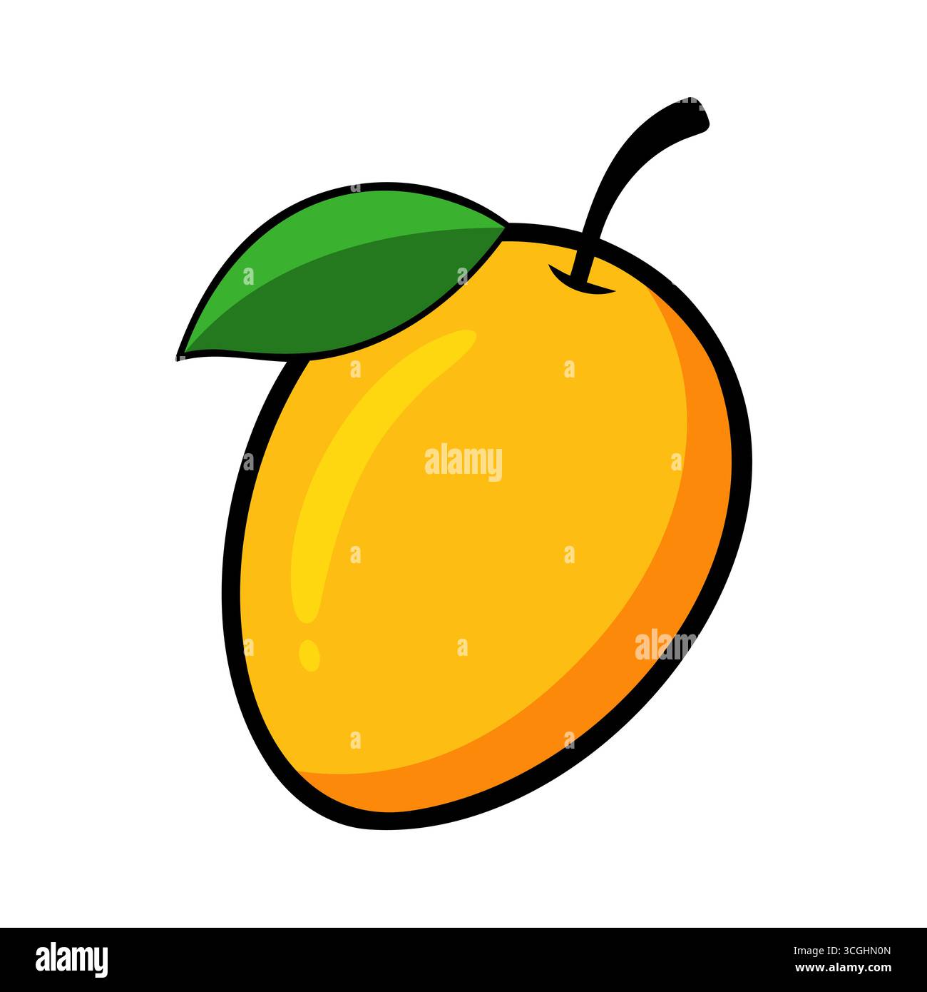 Colored mango. Mango icon isolated on white background. Vector ...