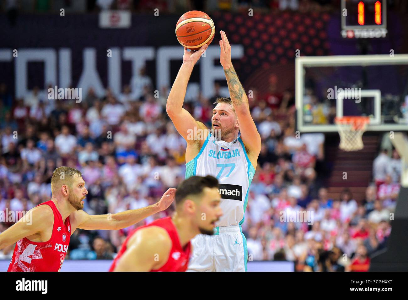 Katowice, Poland. 28th August, 2025. Luka DONCIC of Slovenia (77, white ...
