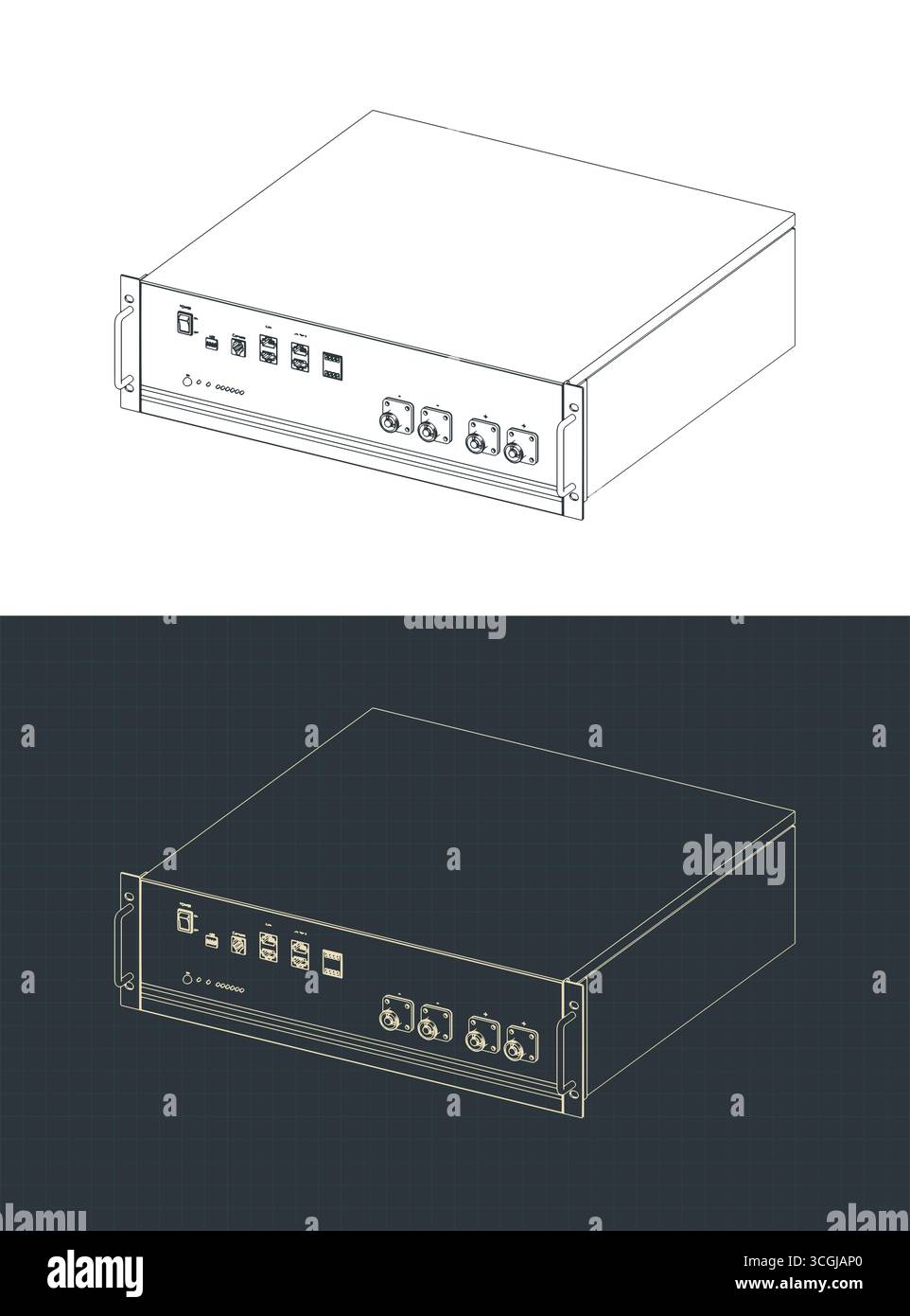 Modular energy storage battery and backup power supply isometric ...
