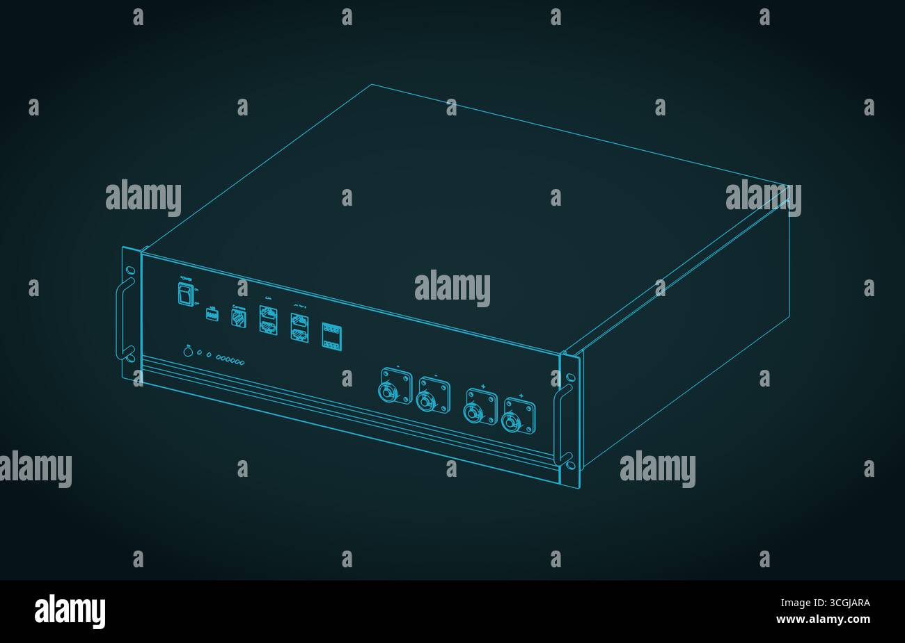 Modular energy storage battery and backup power supply isometric ...