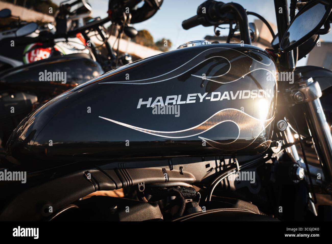 Vintage harley davidson sportster hi-res stock photography and 