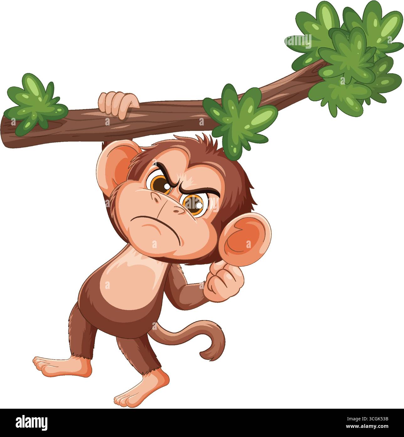 Angry tree animated nature mascot hi-res stock photography and images ...