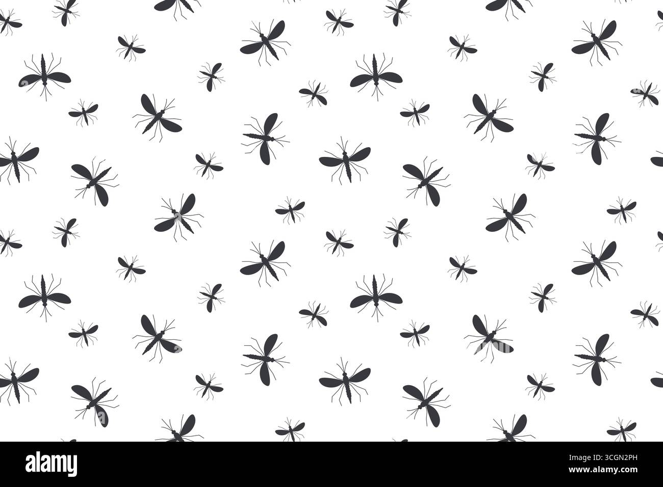 mosquito seamless pattern- vector illustration Stock Vector