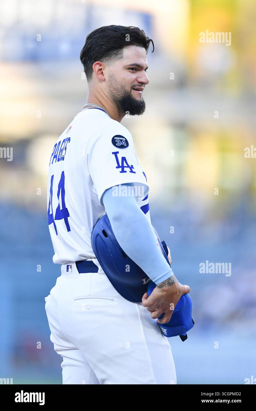 LOS ANGELES, CA - AUGUST 27: Los Angeles Dodgers outfielder Andy Pages ...