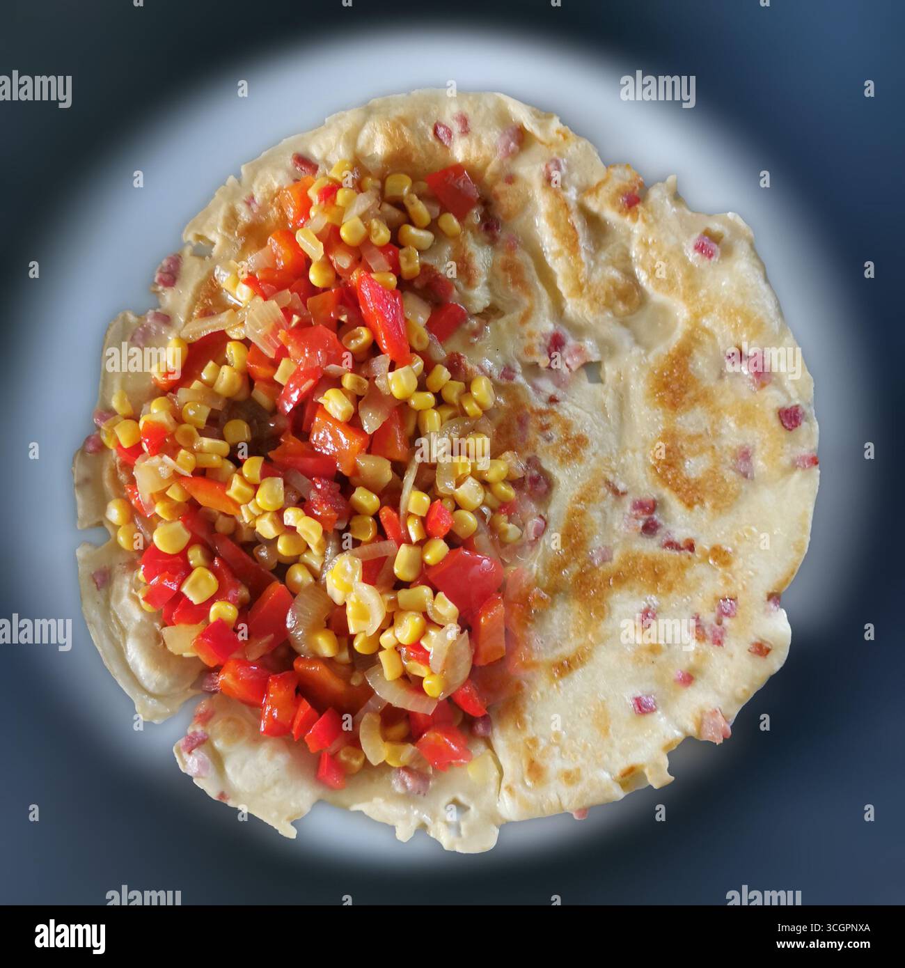 Pfannkuchen herzhaft - Smartphone Captured Stock Image