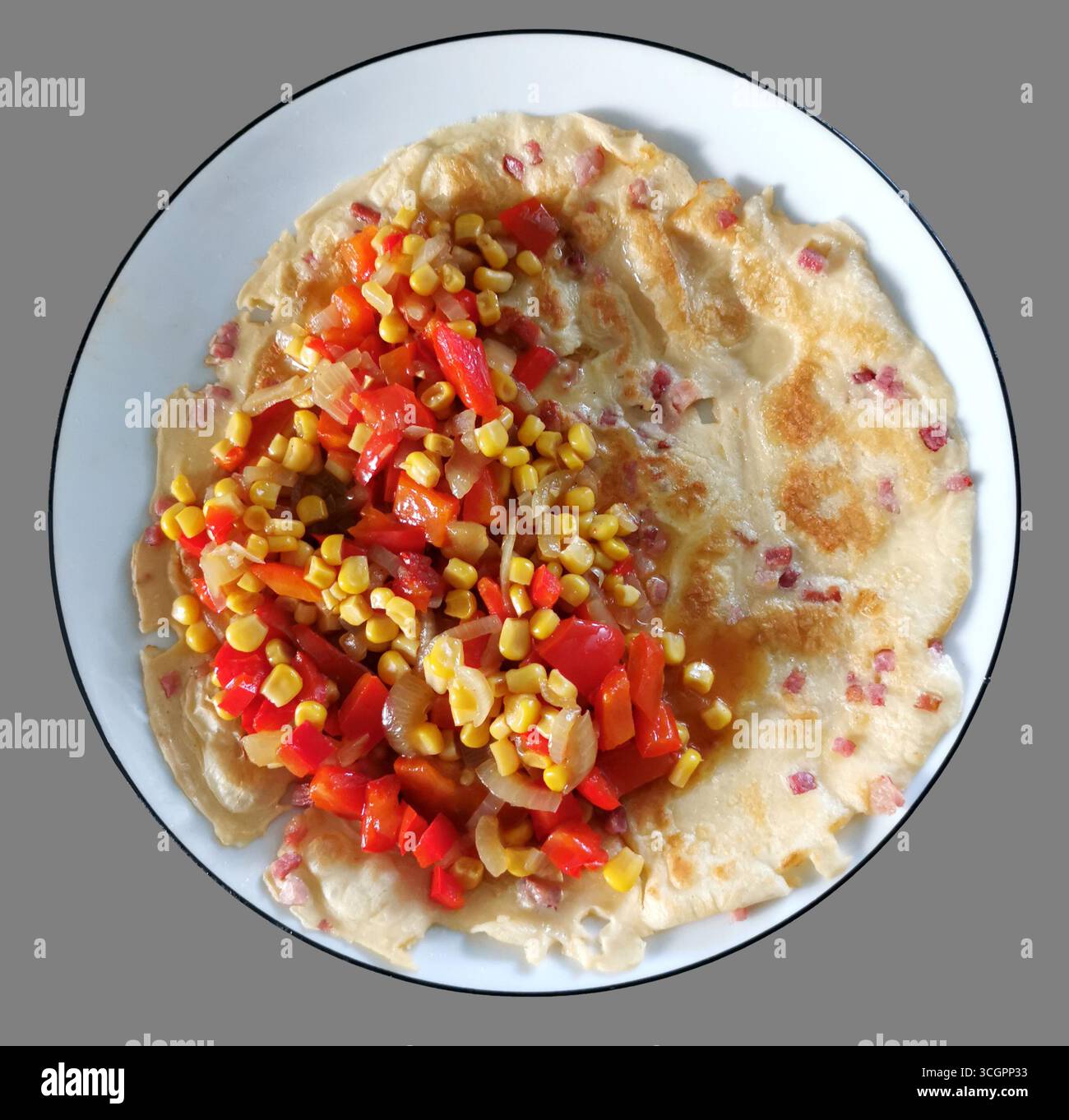 Pfannkuchen herzhaft - Smartphone Captured Stock Image