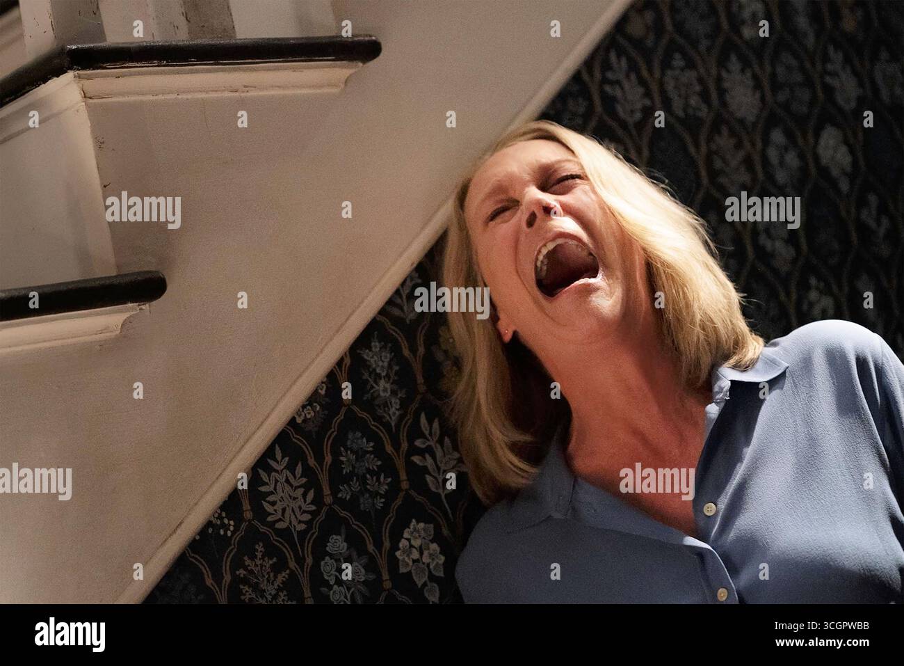 HALLOWEEN ENDS 2022 Universal Pictures film with Jamie Lee Curtis as Laurie Strode Stock Photo