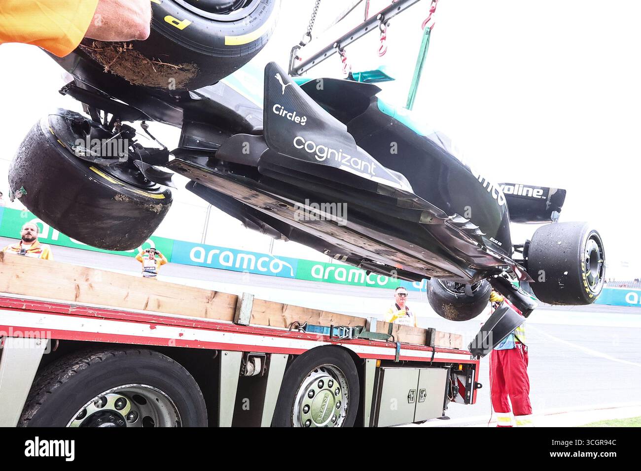 Aston Martin F1 Team AMR25, mechanical detail diffuser during the 2025 ...