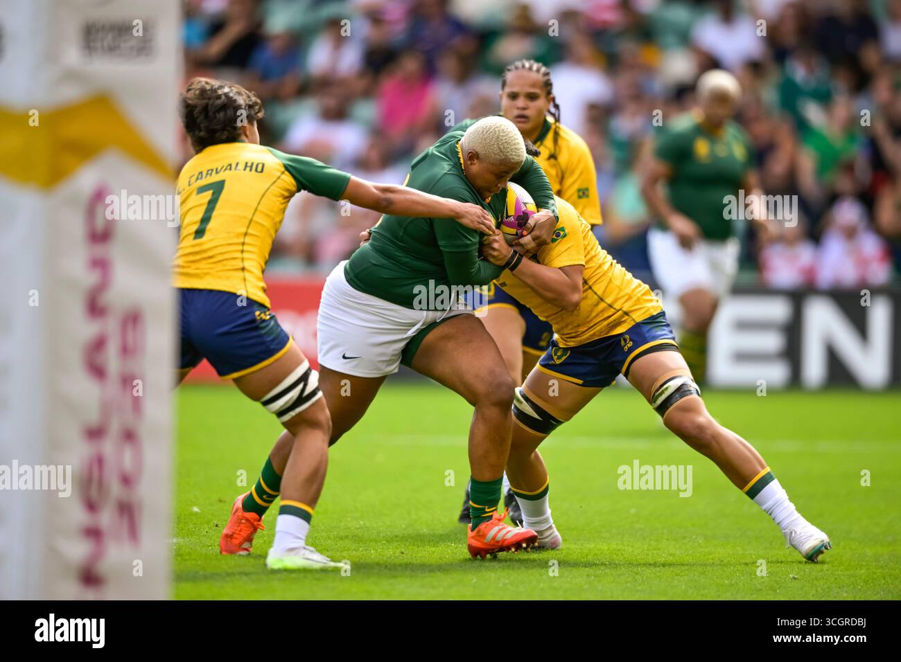Women’s Rugby World Cup South Africa vs Brazil match at Franklins ...