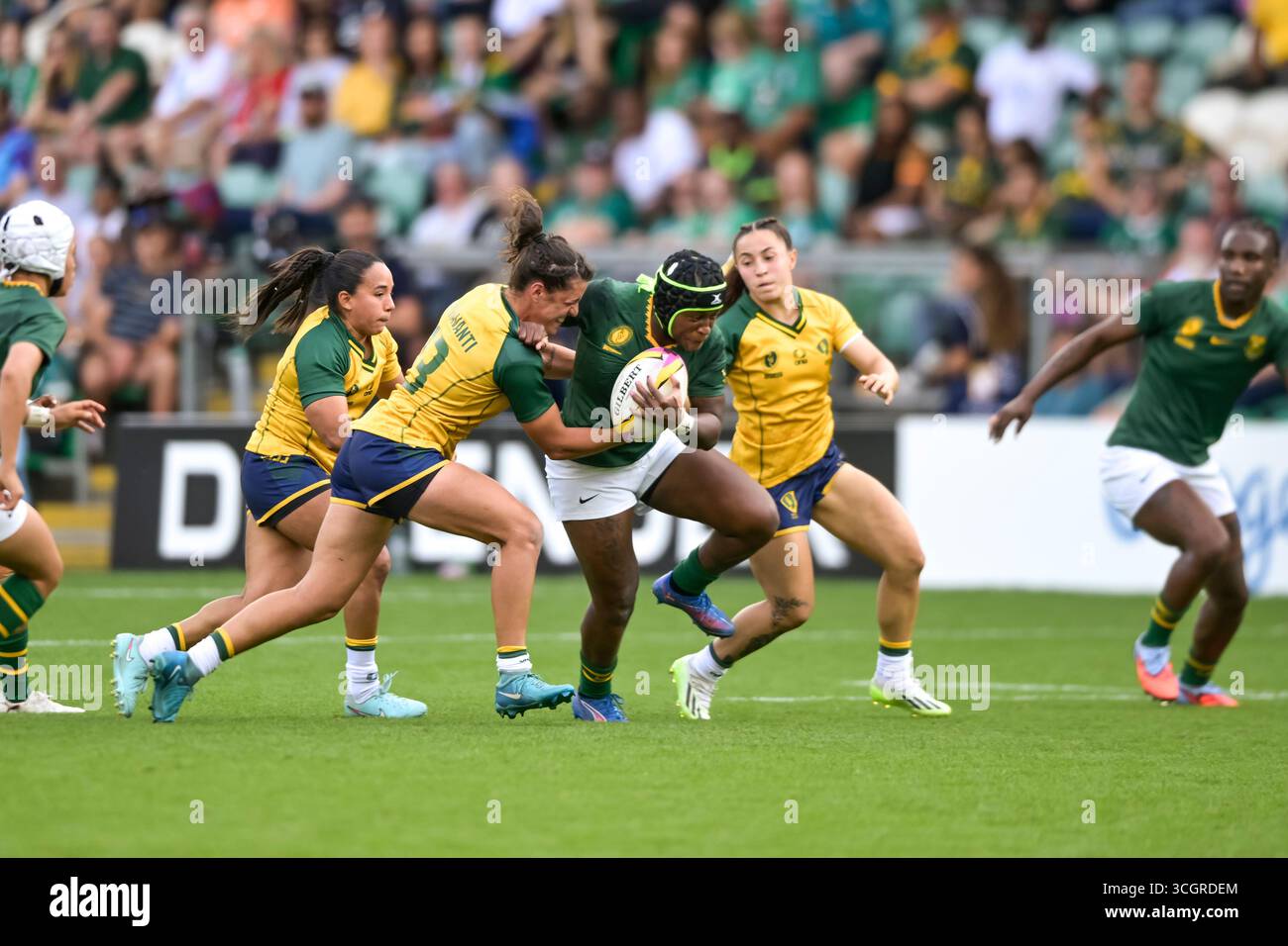 Women’s Rugby World Cup South Africa vs Brazil match at Franklins ...