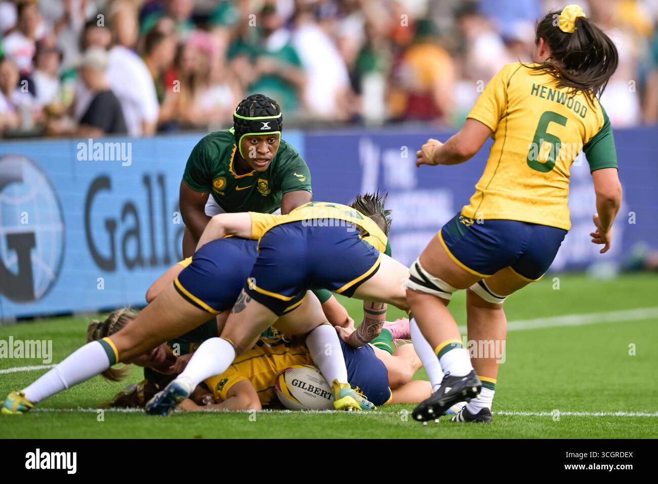 Women’s Rugby World Cup South Africa vs Brazil match at Franklins ...