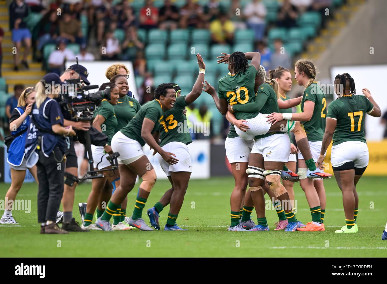 Women’s Rugby World Cup South Africa vs Brazil match at Franklins ...
