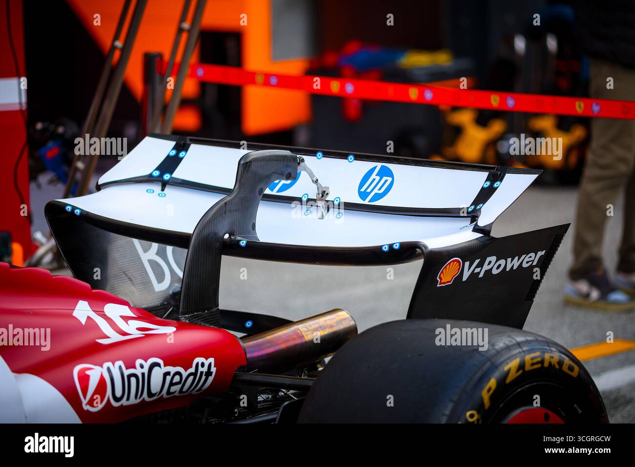 Ferrari Rear wing, technical detail, during the Dutch GP, Zandvoort 28 ...