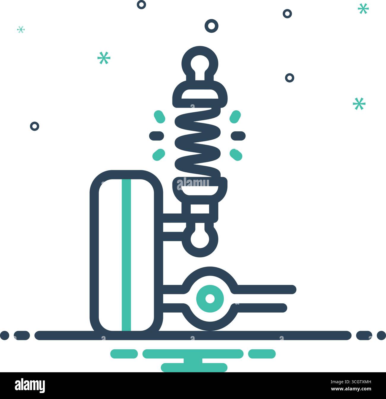 Icon for shock, aliment wheel Stock Vector