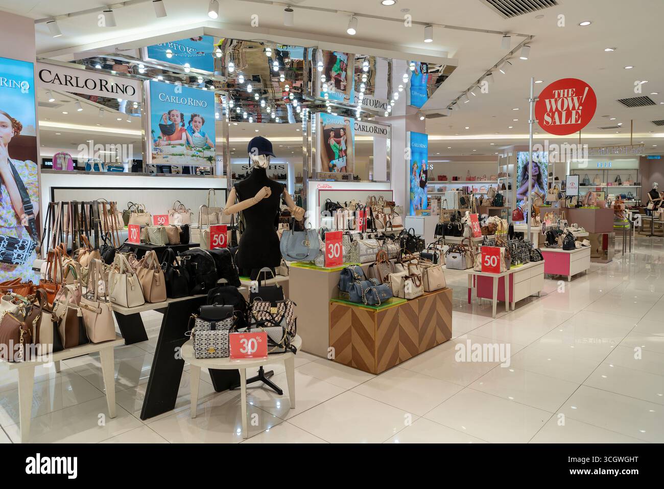 Parkson Vector Petaling Jaya, Malaysia - July 14, 2024: handbags displayed inside ...