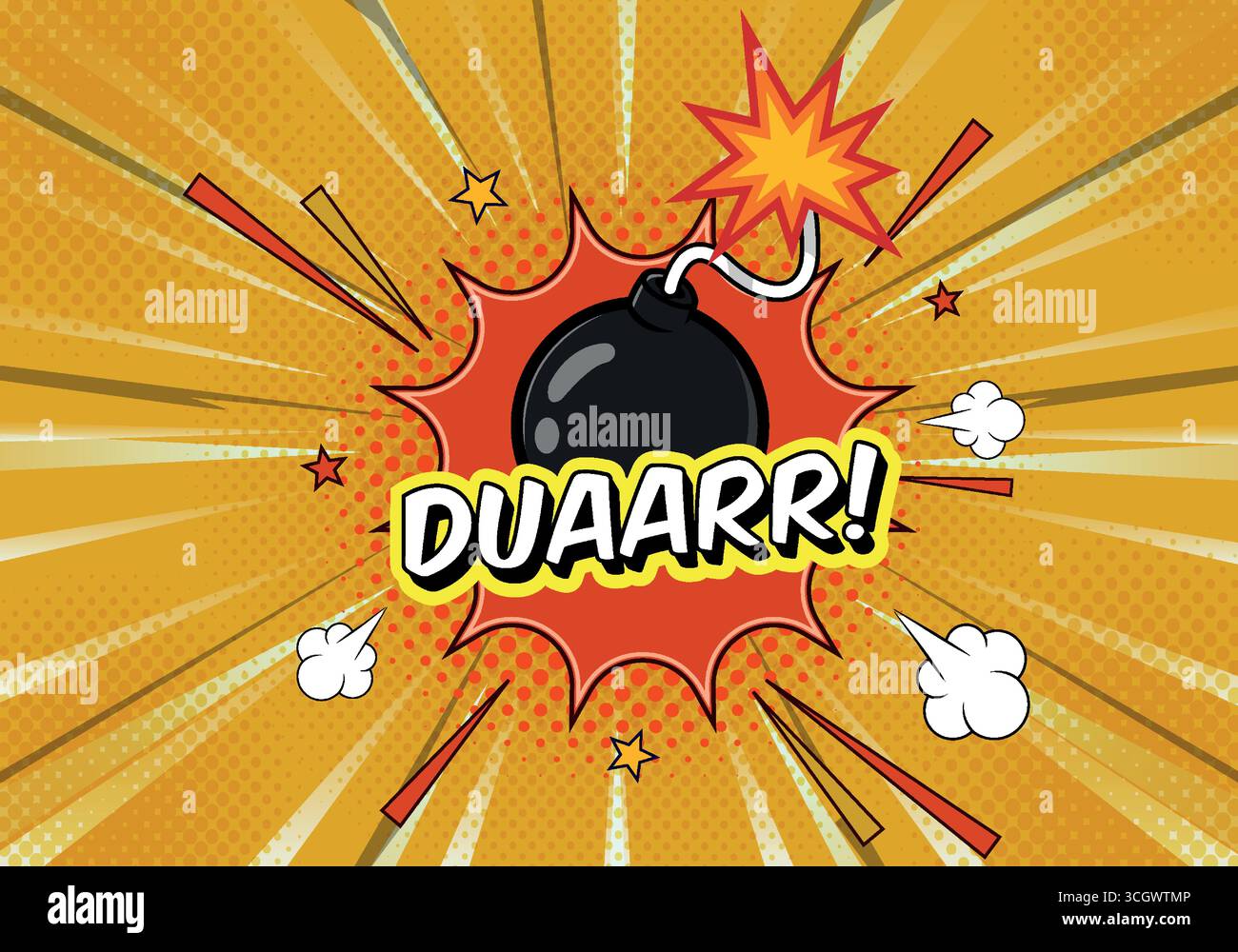comic background design with explosion illustration Stock Vector Image ...