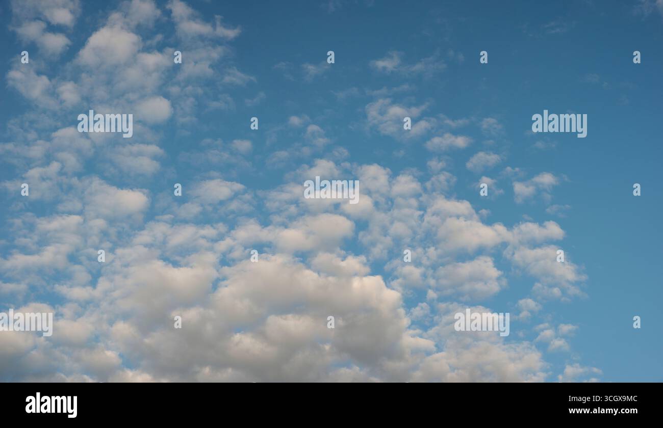 Light Cotton Ball Clouds Over London Stock Photo