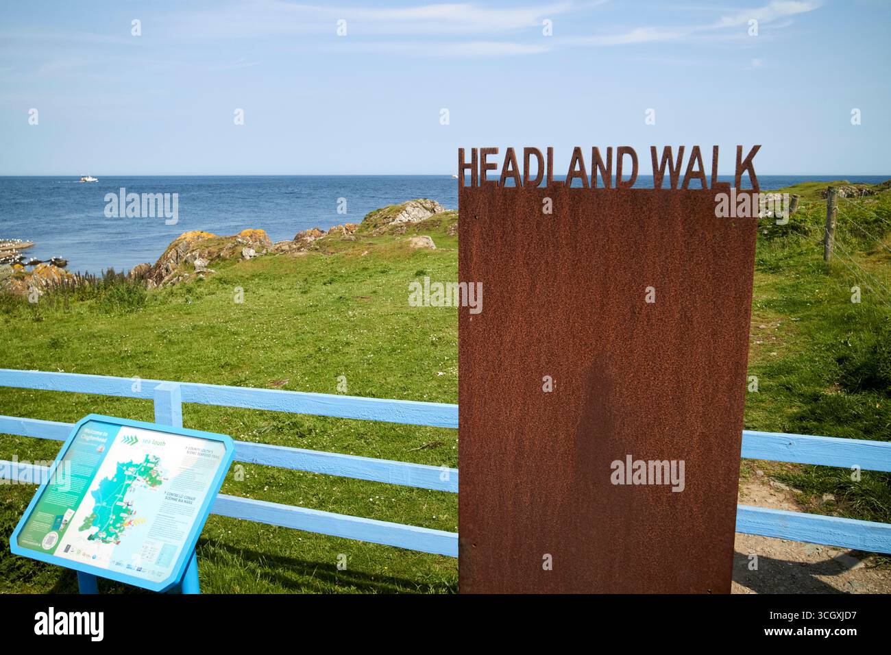 clogherhead headland walk county louth republic of ireland Stock Photo