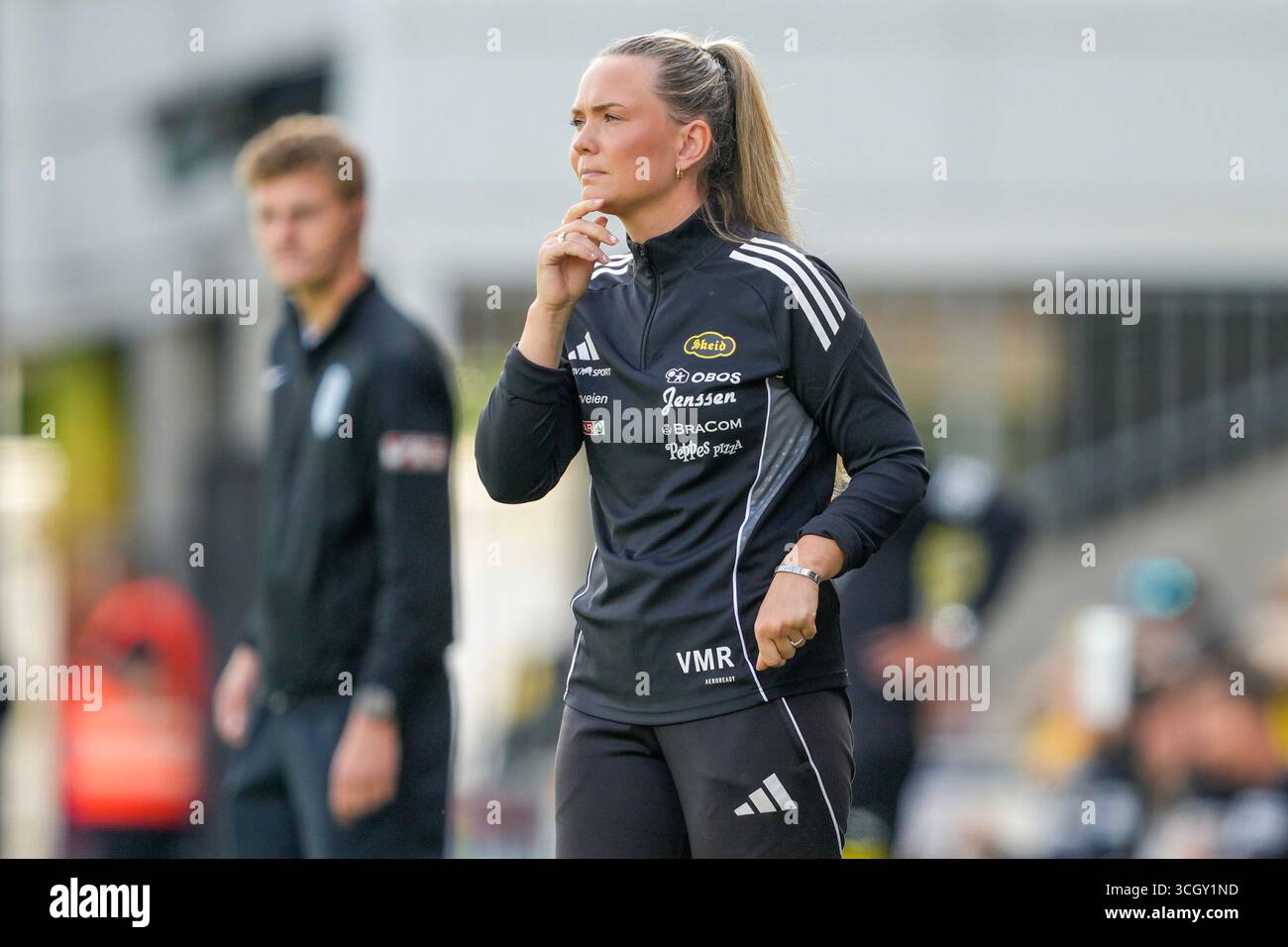 Lillestrøm 20250830. Skeid's coach Vilde Mollestad Rislaa during the ...