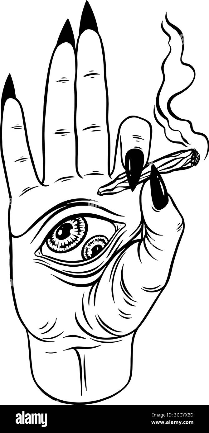 aunt zelda cigarette holder Aunt Zelda's Cigarette Holder Ring - Sliver - Witchy Chic