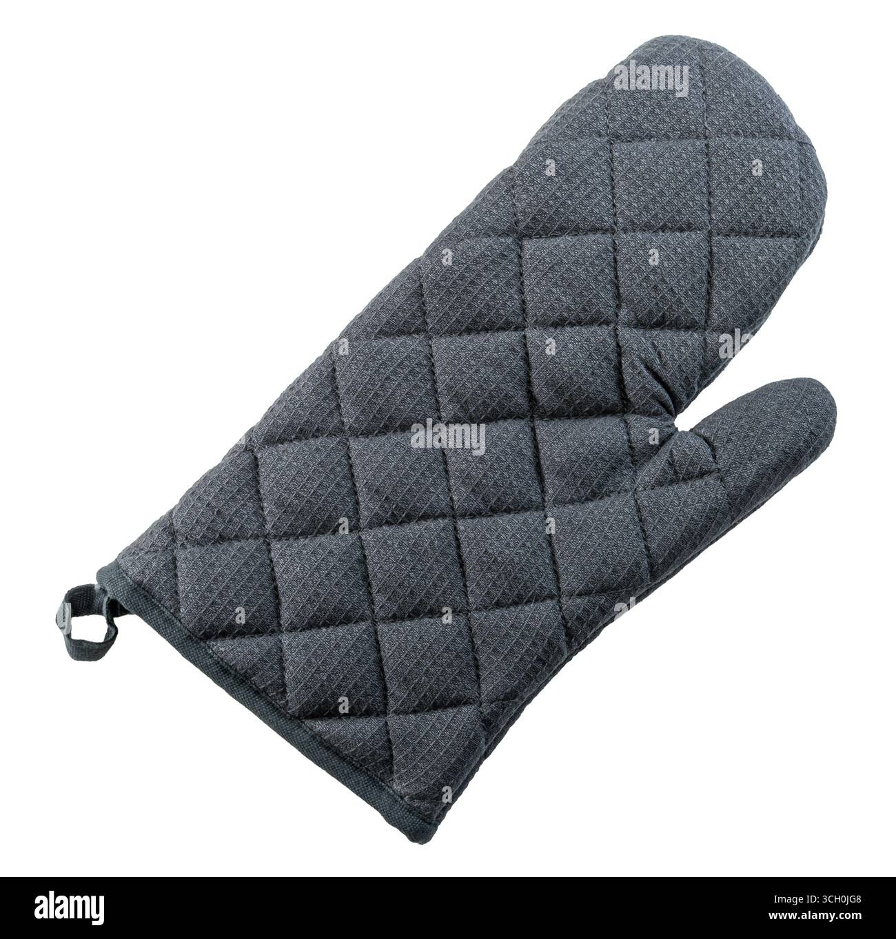 Oven mitt, white background Stock Photo