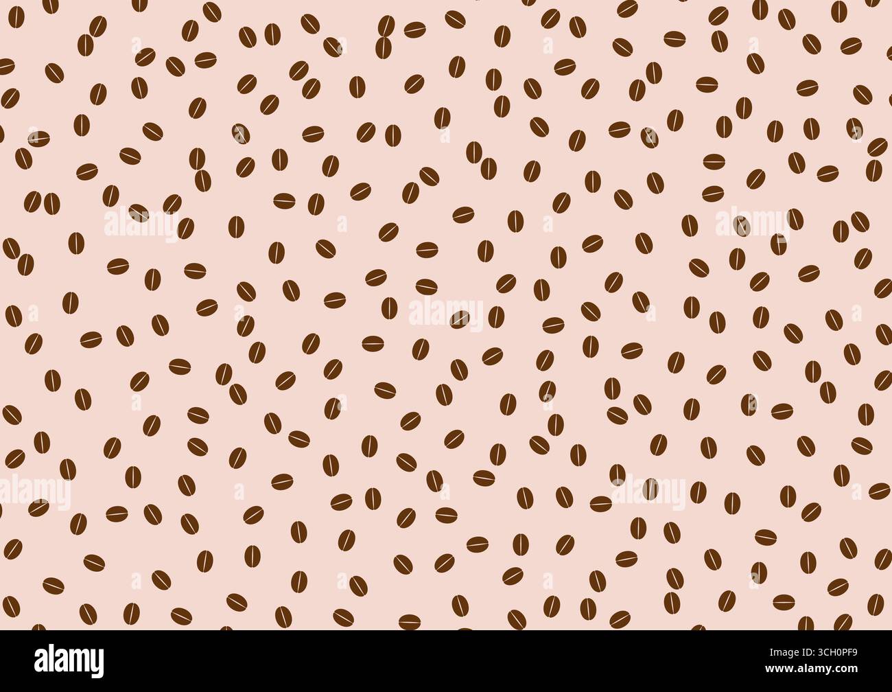 Coffee Beans Seamless Background. Vector Illustration. Stock Vector