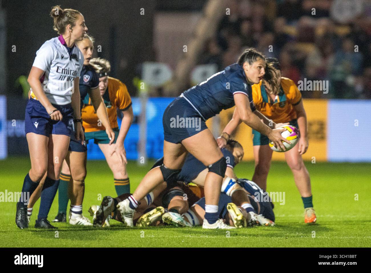 Women Rugby Sevens Ruck Ilona maher sevens hi-res stock photography and images - Alamy