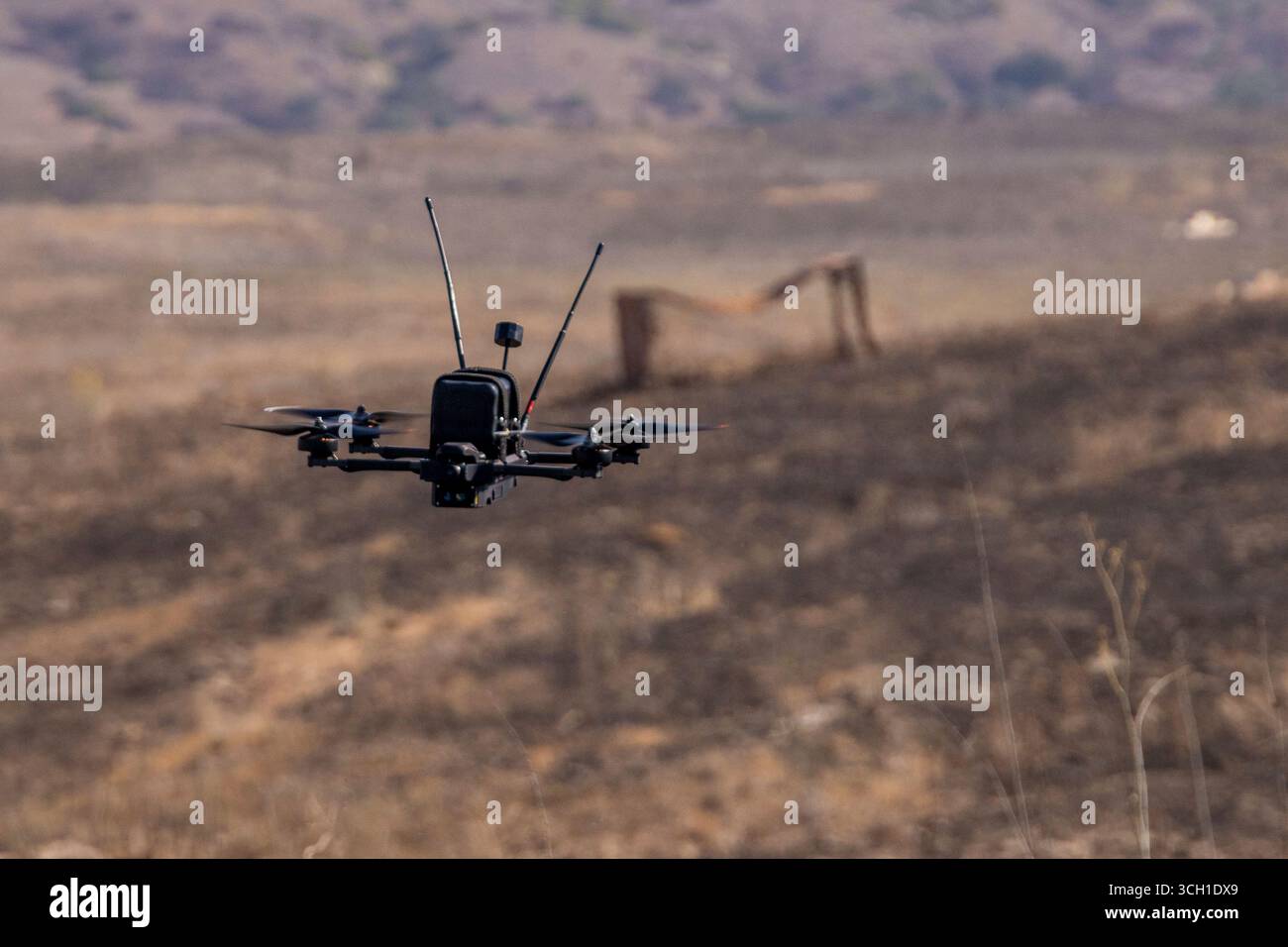 Aerial view fpv drone flies hi-res stock photography and images - Alamy