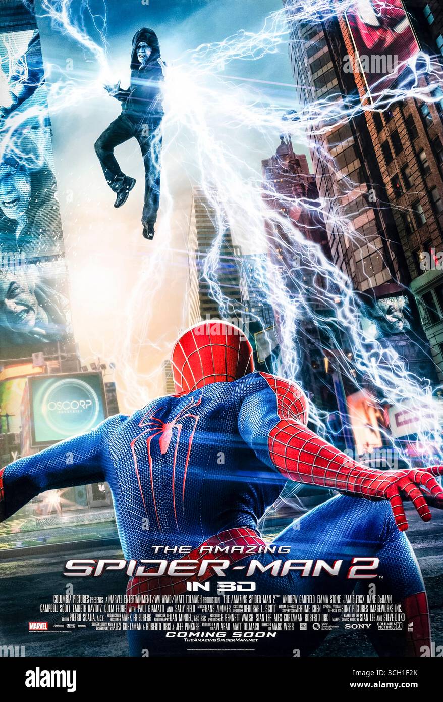 The amazing spider man 2 poster hi-res stock photography and