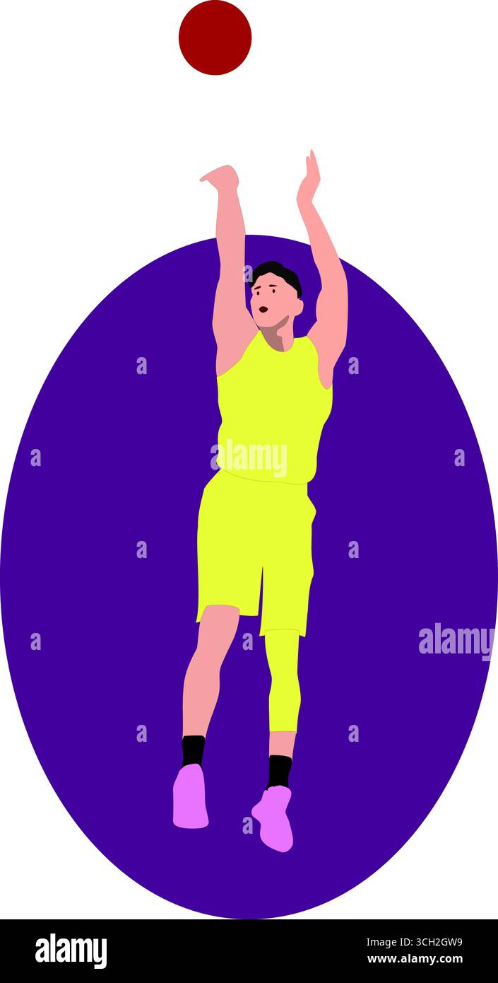 Basketball vector collection hi-res stock photography and images - Alamy