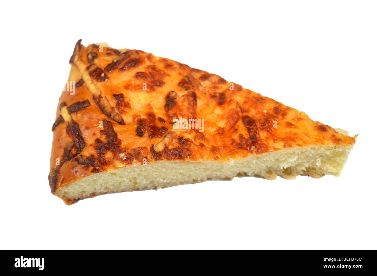 A triangular slice of Rumi Cheese Turkish soft bread made of Yoghurt ...