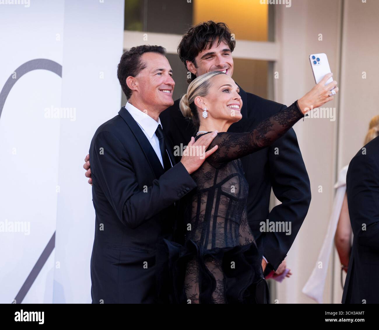 Scott Stuber , Jacob Elordi , Molly Sims 82nd Venice Film Festival Red