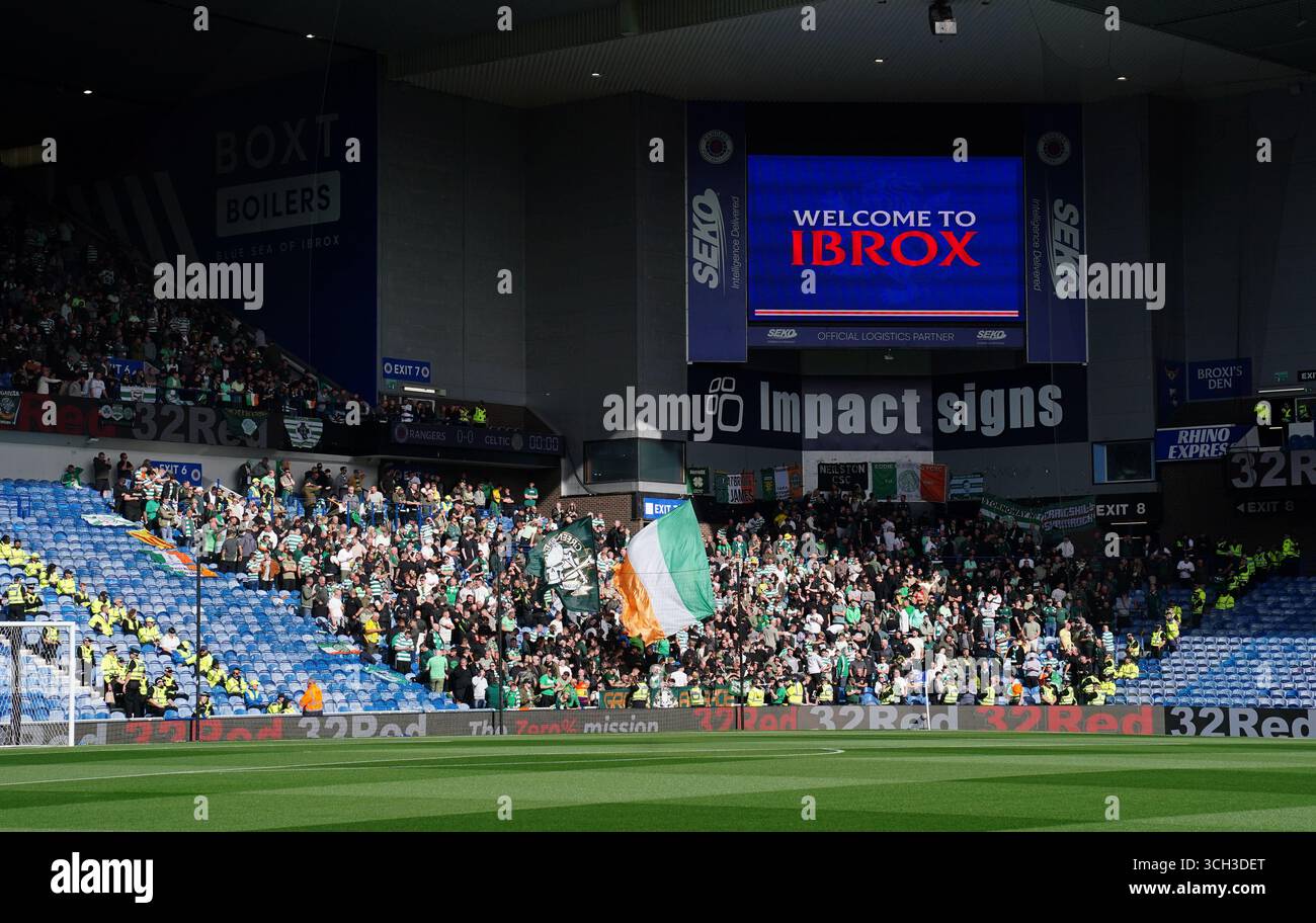 celtic-fans-in-the-stands-before-the-william-hill-premiership-match-at
