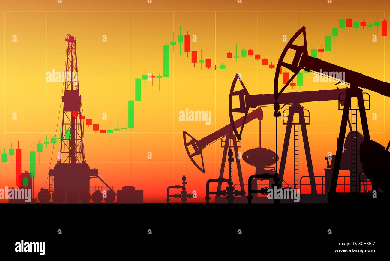Oil drilling jack up rig Stock Vector Images - Alamy