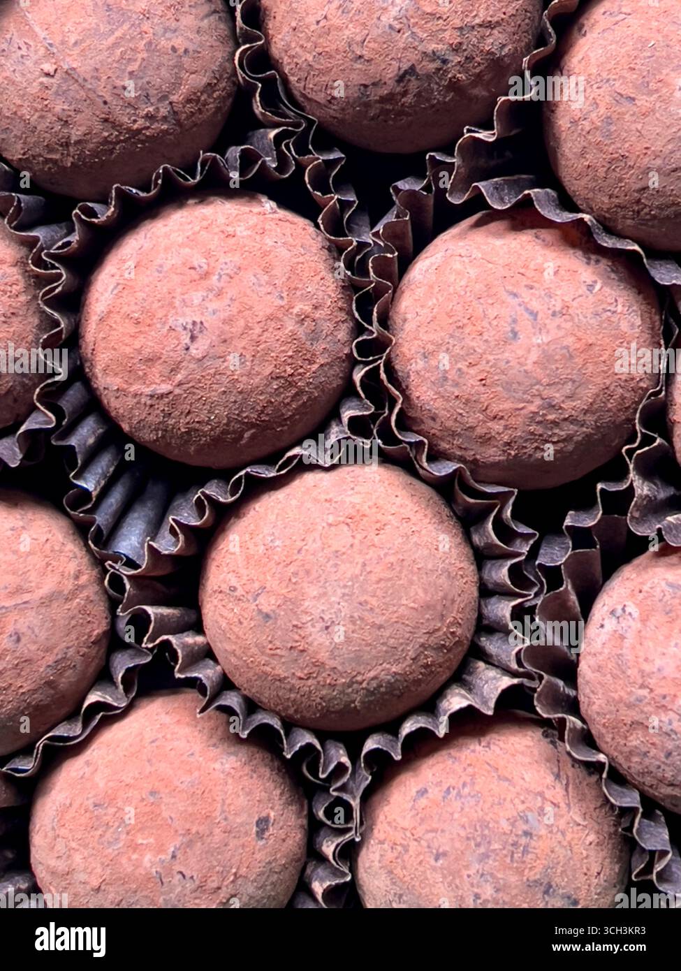 Chocolate truffles Stock Photo