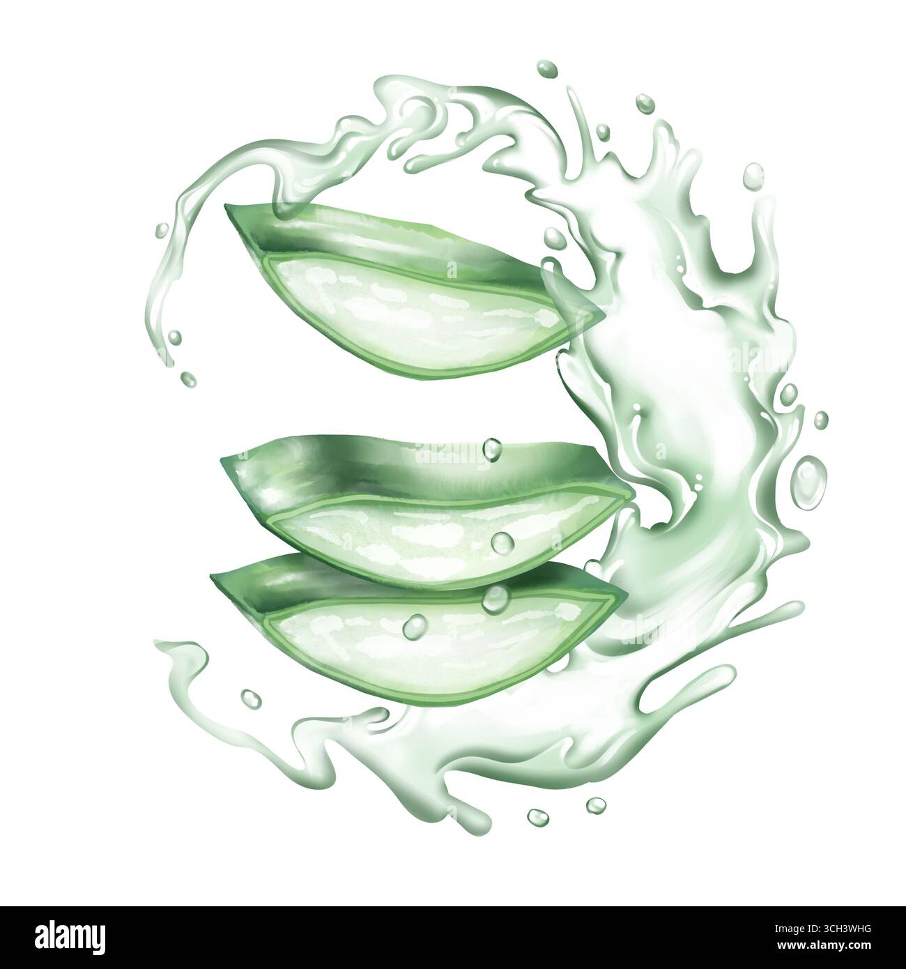 Aloe vera splash hi-res stock photography and images - Alamy