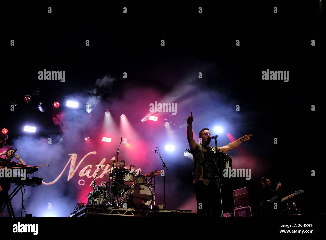 Jedburgh, UK. 31st Aug, 2025. Nathan Carter performs onstage during day two of EdgeFest 2025 at Lilliardsedge near Jedburgh on August 30, 2025. EdgeFest 2025, Music Festival. A growing music festival, in the Scottish Borders, now in its third year, being held at Lilliardsedge, near Jedburgh. Music and entertainment for all the family, under the big top. ( Credit: Rob Gray/Alamy Live News Stock Photo