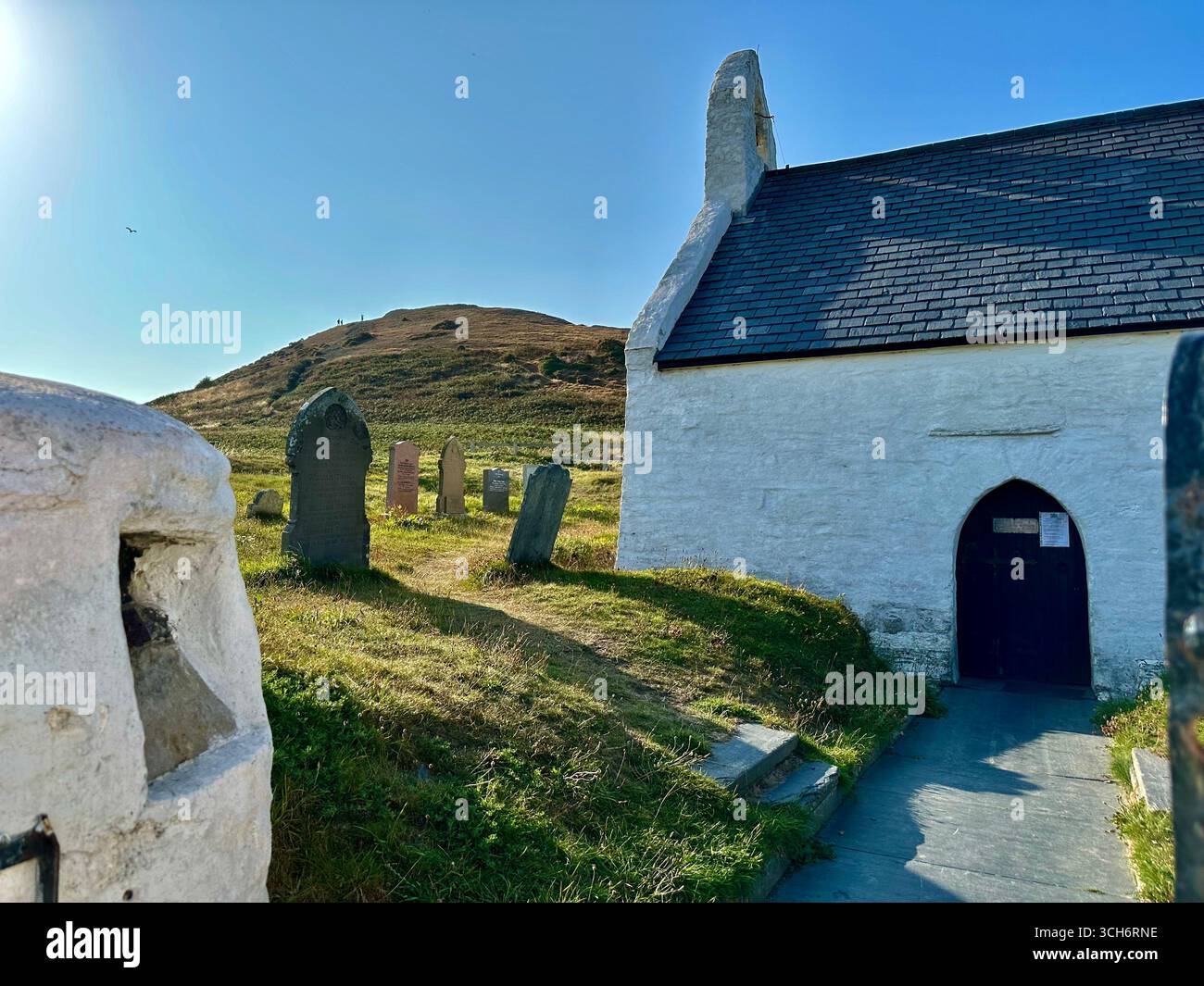 Church of the Holy cross Mwnt Ceredigion South Wales - Smartphone Captured Stock Image