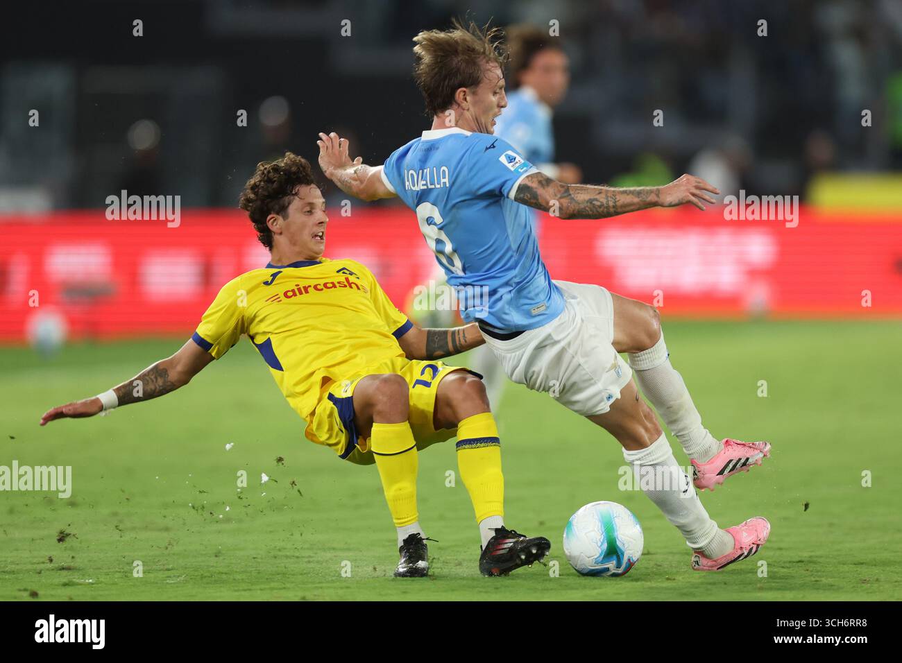 Rome, Italy 31 August, 2025: Domagoj Bradaric of Verona, Nicolo Rovella ...