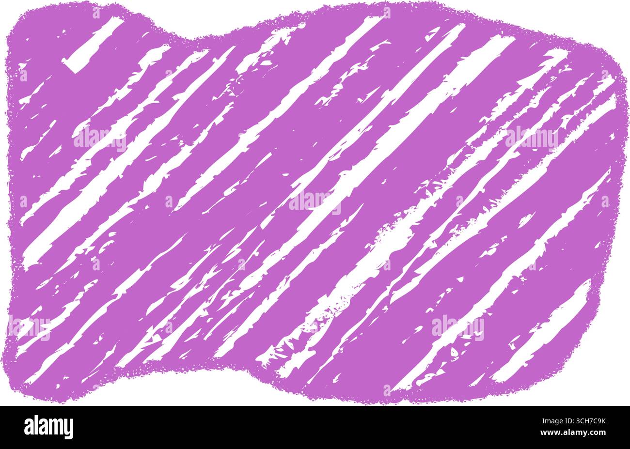 Wavy Crayon Sketch Textbox Banner Stock Vector