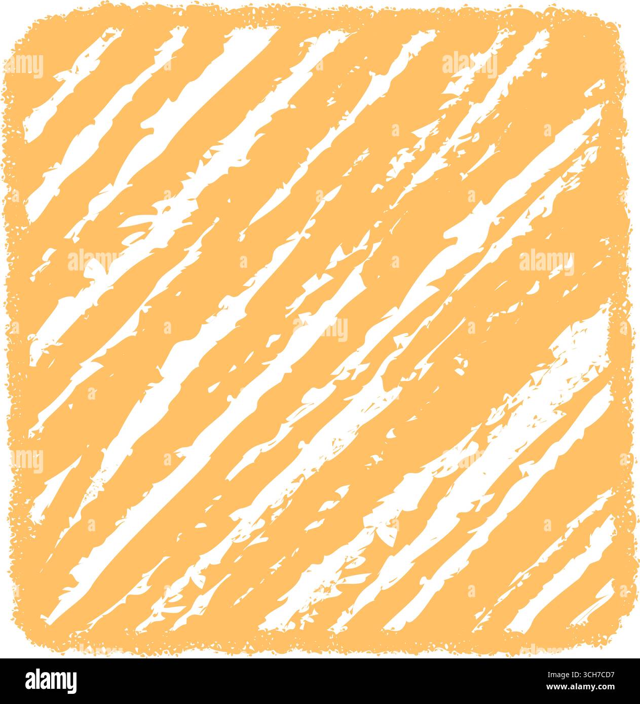 Crayon Scribble Square Frame With Texture Stock Vector